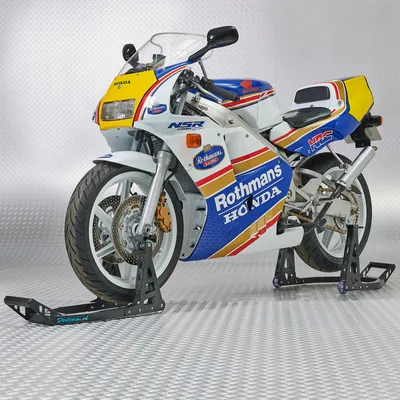 Produktbild von Motorrad Montageständer MotoGP (Vorderrad + Hinterrad) - Mattschwarz