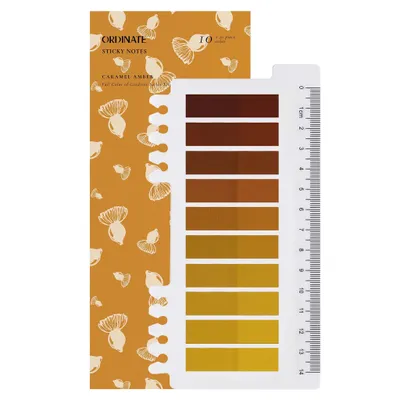 Produktbild von Ordinate-Caramel Amber Haftstreifen | Transparente Haftnotizen | sticky notes | Index Tabs | Ästhetischer Haftnotizzettel | Full Color of Gradient