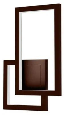 Immagine prodotto di V-TAC VT-11120 lampada led da parete geometrica doppio rettangolo e quadrato 20W colore Corten design moderno 3000k IP20 sku 6840