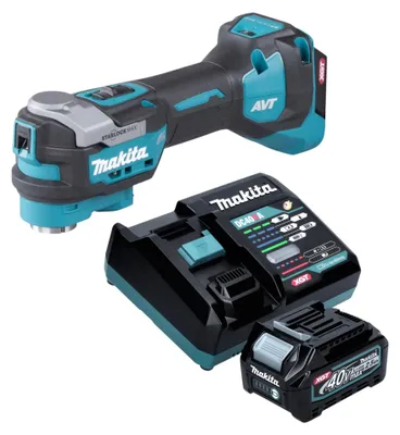 Zdjęcie produktu dla Makita TM 001 GD101 Akumulatorowe narzędzie wielofunkcyjne 40 V max. Starlock Max Brushless + 1x akumulator 2,5 Ah + ładowarka