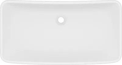 Produktbild von Cloris DesignMöbel Waschbecken - Weiß Luxus-Waschbecken Rechteckig Matt Weiß 71x38cm Keramik Schlichtes4322145
