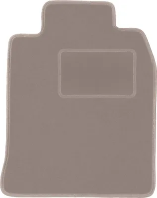 Produktbild von Fahrerfußmatte Velours beige passend für Porsche 968 (1976-1988, Coupe) – mit Befestigungen – passgenau