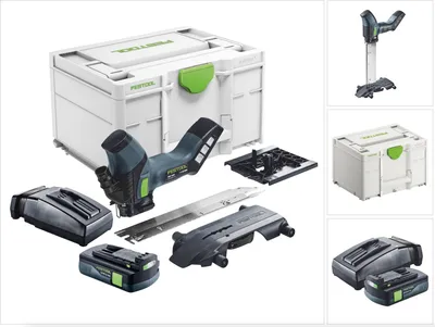 Zdjęcie produktu dla Festool ISC 240 EB-Basic akumulatorowa pilarka do izolacji 18 V 240 mm + 1x akumulator 3,0 Ah + ładowarka + Systainer