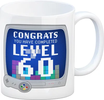 Produktbild von Witziger Kaffeebecher für den 60. Geburtstag mit Motiv: Gamer