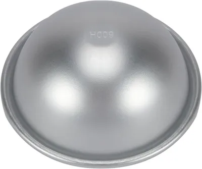 Imagen del producto de Molde para pasteles con forma de cúpula, de aluminio, 9,2 x 4 cm, con revestimiento antiadherente, ideal para pasteles tridimensionales