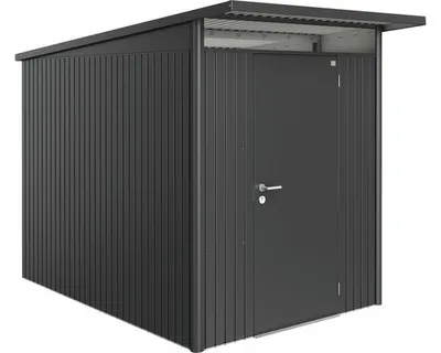 Produktbild von Biohort AvantGarde, Metallschuppen, Einzelbild, Schuppendach, Dunkelgrau Metallic, Stahl, Dunkelgrau Metallic