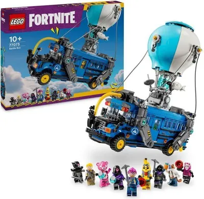 Produktbild von LEGO Fortnite Bus de combat 77073, Bauset, Sammlerstück, Inspiriert vom Videospiel, 9 Minifiguren