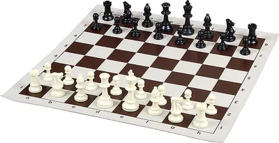 Produktbild von JUNIOR XXL Schachspiel (10 x gerollte Schachbretter mit Schachfiguren)
