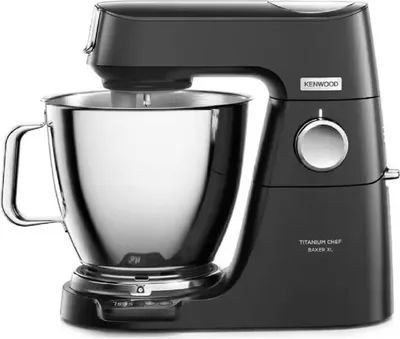 Produktbild von Kenwood KVL85.004.BK Küchenmaschine Titanium Chef Baker XL, mit Waage und Timer