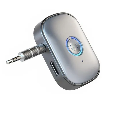 Produktbild von Aux Bluetooth Adapter Auto Audio Receiver Bluetooth 5.3 Empfänger Drahtloser KFZ Freisprechanruf für Autoradio Musik Klinke USB