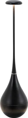 Produktbild von Zafferano Dondolina - Wiederaufladbare LED-Tischleuchte IP65, kabellos, Touch-Dimmer - italienisches Design, Farbe Schwarz