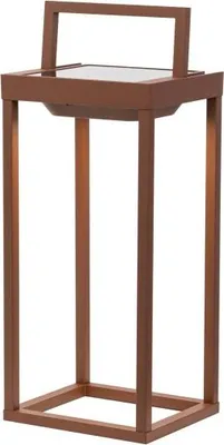 Obrázek produktu pro Zafferano - Home Solar 2 LED lucerna 37,3 cm - 2W nástěnná a stolní lampa s dobíjecí baterií a soumrakovým senzorem - Corten