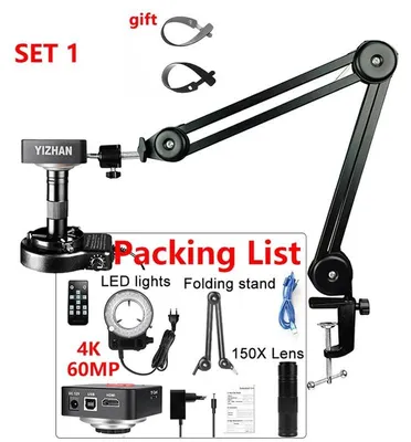Produktbild von Video-Mikroskop, 150-fache Vergrößerung, hochauflösende Bildgebung, 4K 60MP SET1, 0-150X