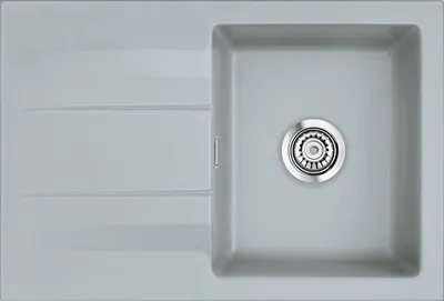 Produktbild von Systemceram KeraDomo Spüle GENEA 75 in TITAN mit Handbetätigung / Einbauspüle