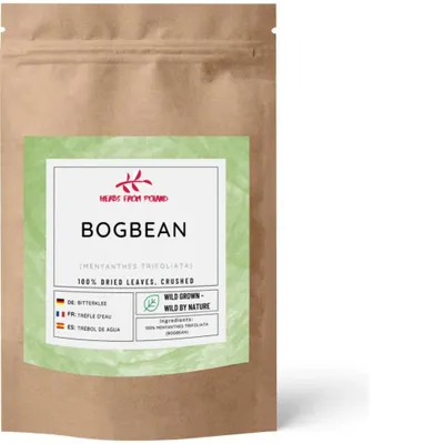 Produktbild von Herbs from Poland Bitterklee – Anregung der Verdauung, Appetitanregend, Leberfreundlich, 100% Natürlich – 200g