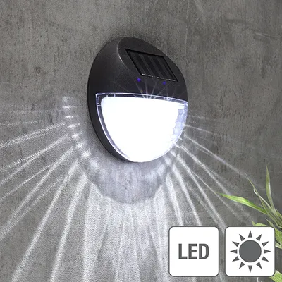 Produktbild von Solar-LED-Leuchte für Namens- oder Türschilder, 11 x 4,5 cm, Weiß, 2 LEDs