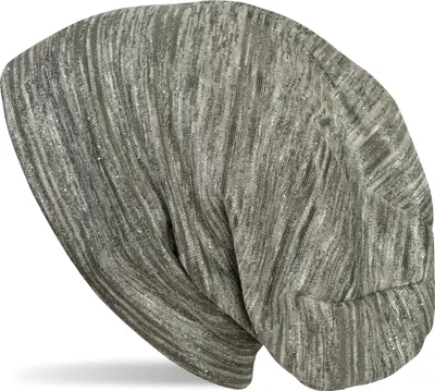 Produktbild von styleBREAKER Beanie Mütze mit Glitzerfaden und kleinen Pailletten, Slouch Longbeanie, Damen 04024148