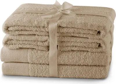 Zdjęcie produktu dla Zestaw Ręczników Bawełna 2*70x140+4*50x100 beżowy AmeliaHome