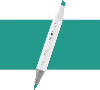 Zdjęcie produktu dla Brush & Chisel dwustronny marker alkoholowy OHUHU, BG8 Teal
