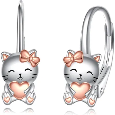 Produktbild von Ohrringe 925 Sterling Silber Einhorn Faultier Axolotl Leverback für Damen Mädchen