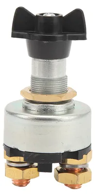 Obrázok produktu pre 12 V – 24 V otočný vypínač s 2 polohami a 200 A odpojovačom batérie pre prívesy k obytným vozidlám a jachtám