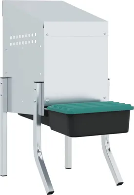 Produktbild von vidaXL Hühner-Nistkasten 1 Abteil mit Beinen Verzinkter Stahl