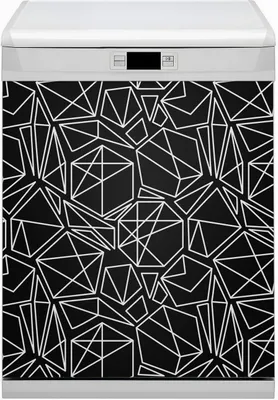 Produktbild von Dekorative Magnetmatte Küche Geschirrspüle 60x80 cm  Magnet für Spülmaschine  - Geometrisches Muster