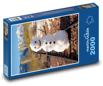 Obrázok produktu pre martinpuzzle - Puzzle 2000 - Snehuliak na kolajách