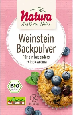 Produktbild von Natura Weinstein Backpulver,  54g