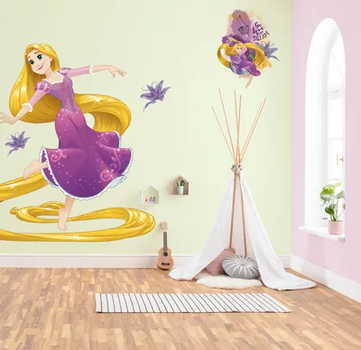 Produktbild von Komar Vlies Fototapete selbstklebend und konturgeschnitten "Rapunzel XXL" - Größe: 127 x 200 cm (Breite x Höhe) - 1 Stück