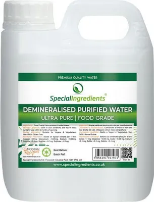 Produktbild von Special Ingredients Destilliertes Wasser 5 l - Demineralisiertes Wasser, Reines Wasser, Lebensmittelqualität