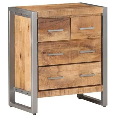 Productafbeelding van Dressoir 60x35x70 cm ruw mangohout