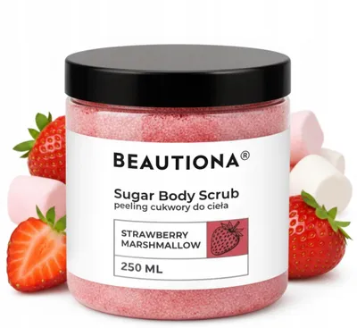 Obrázek produktu pro Beautiona cukrový tělový peeling Strawberry Marshmallow 250 ml
