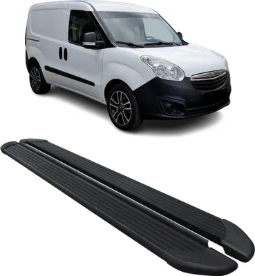 Image de Marchepieds Latéraux pour Opel Combo 2012-2019 Noir Aluminium L1 Court 2Pcs