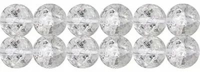 Image de Boules de cristal naturel de 8 mm, collier de 38 cm, 48 pièces