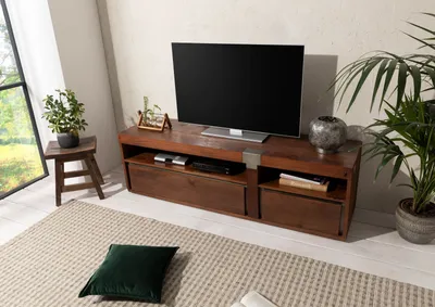 Produktbild von MASSIVMOEBEL24 TV-Board Mango 180x48x55 braun lackiert Amsterdam #25