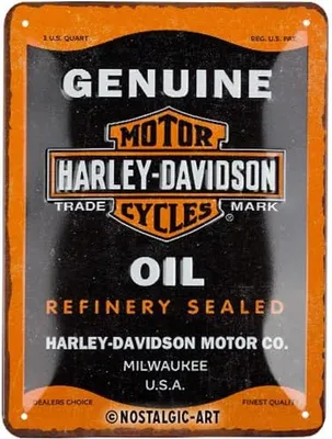 Immagine prodotto di Nostalgic-Art - Targa in metallo 15x20 cm - Harley-Davidson - Olio genuino