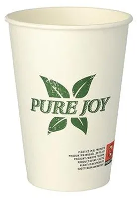 Produktbild von Papstar Pappbecher 0,25 l weiß "Pure Joy", 20 x 50 Stück