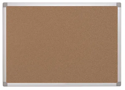 Immagine prodotto di Q-Connect® KF03562 Bacheca in sughero - 120 x 90 cm, marrone con cornice in alluminio