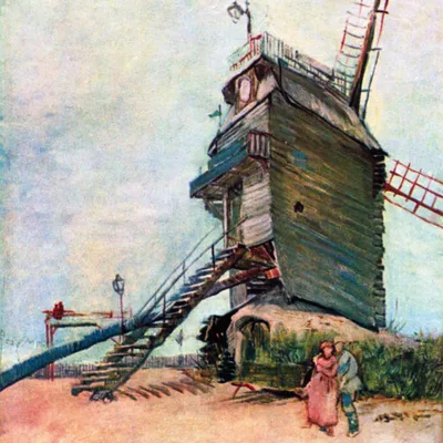 Produktbild von Vincent Van Gogh Kunstdruck Bild - Die Mühle Von La Galette I, 1886 (70 x 70 cm)
