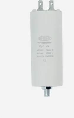 Produktbild von MKP Motorkondensator, Arbeitskondensator Anlaufkondensator Kondensator 450V - Anschluss: Stecker - Wert: 25 µF