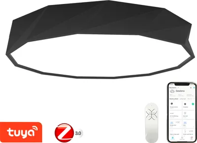 Obrázek produktu pro Immax NEO DIAMANTE Smart stropní svítidlo 80cm 60W černé Zigbee 3.0