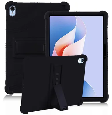 Produktbild von Tablet Hülle für Huawei MatePad 11.5 S 2024, Stoßfeste Weiches Silikon Schutzhülle mit Standfunktion Schwarz