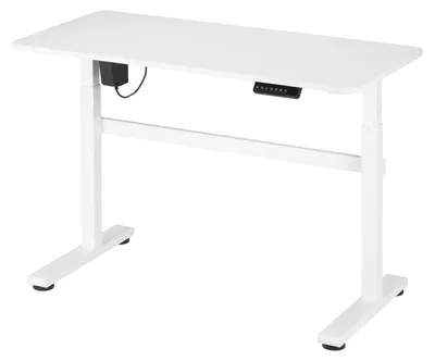 Productafbeelding van Bureau zit sta elektrisch in hoogte verstelbaar - 118 x 58 cm - wit