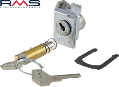 Zdjęcie produktu dla Zestaw zamka do kierownicy, zamek do bagażnika, RMS ZADI, 2 klucze, przeznaczony do skuterów Vespa PX 80, 150 (dwusuwowe)
