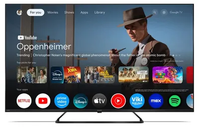 Produktbild von Sharp 50HP6265E, 127 cm (50"), 3840 x 2160 Pixel, QLED, Smart-TV, WLAN, Schwarz