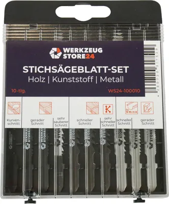 Zdjęcie produktu dla WS24 Brzeszczot do wyrzynarki 10 szt. Drewno/metal - WS24-100010