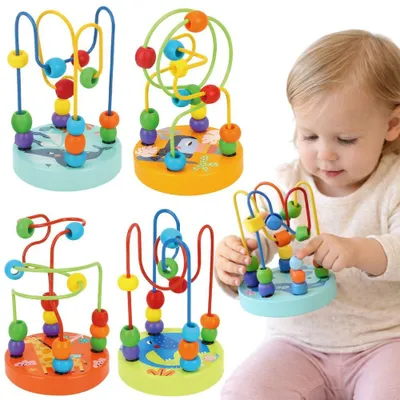Immagine prodotto di TOOKY TOY Drewniana Edukacyjna Pętla Motoryczna Labirynt Przeplatanka