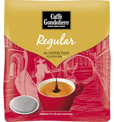 Imagen del producto de Caffe Gondolier Café regular en monodosis 250g - 100% Arábica, con cuerpo, ideal para máquinas de monodosis