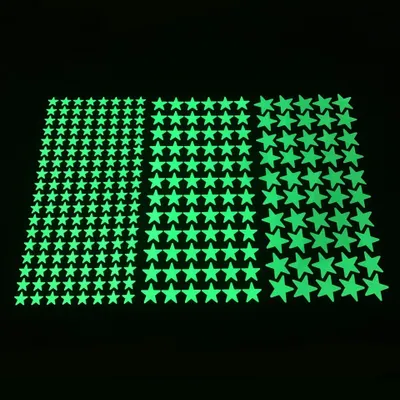 Produktbild von PRECORN Leuchtsterne 122 Stück – Selbstklebend & extrastark – 3 Größen – Sternenhimmel Sticker für Kinderzimmer – Glow in the Dark Sterne